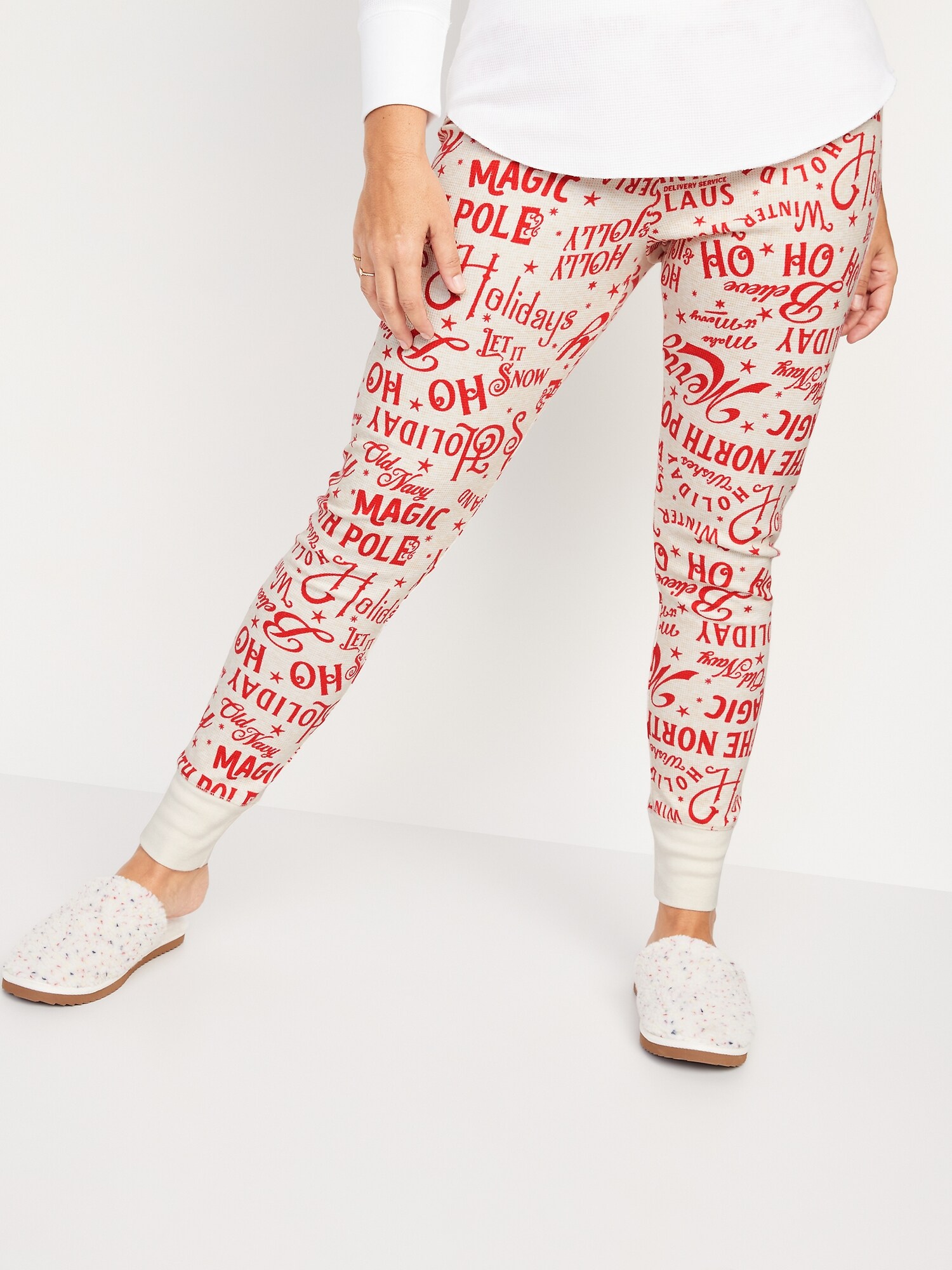 Matching Printed Thermal-Knit Pajama 