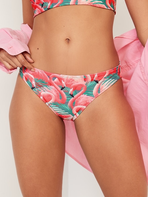 Image number 1 showing, Mid-Rise Bikini Swim Bottoms