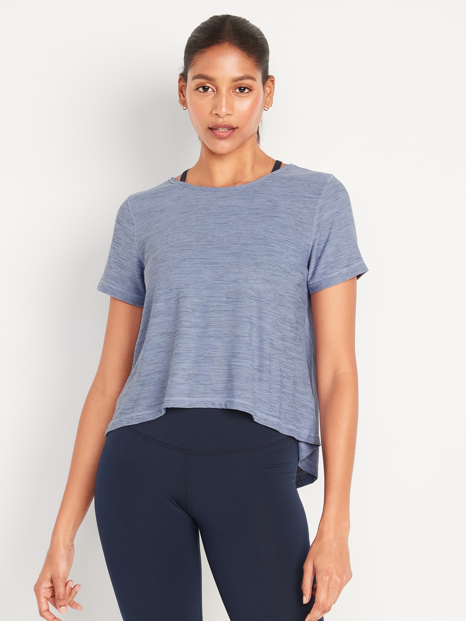 Short-Sleeve Breathe ON Reversible Cropped T-Shirt for Women | Old