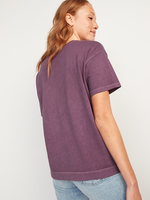 Image number 2 showing, Loose Vintage Crew-Neck T-Shirt for Women