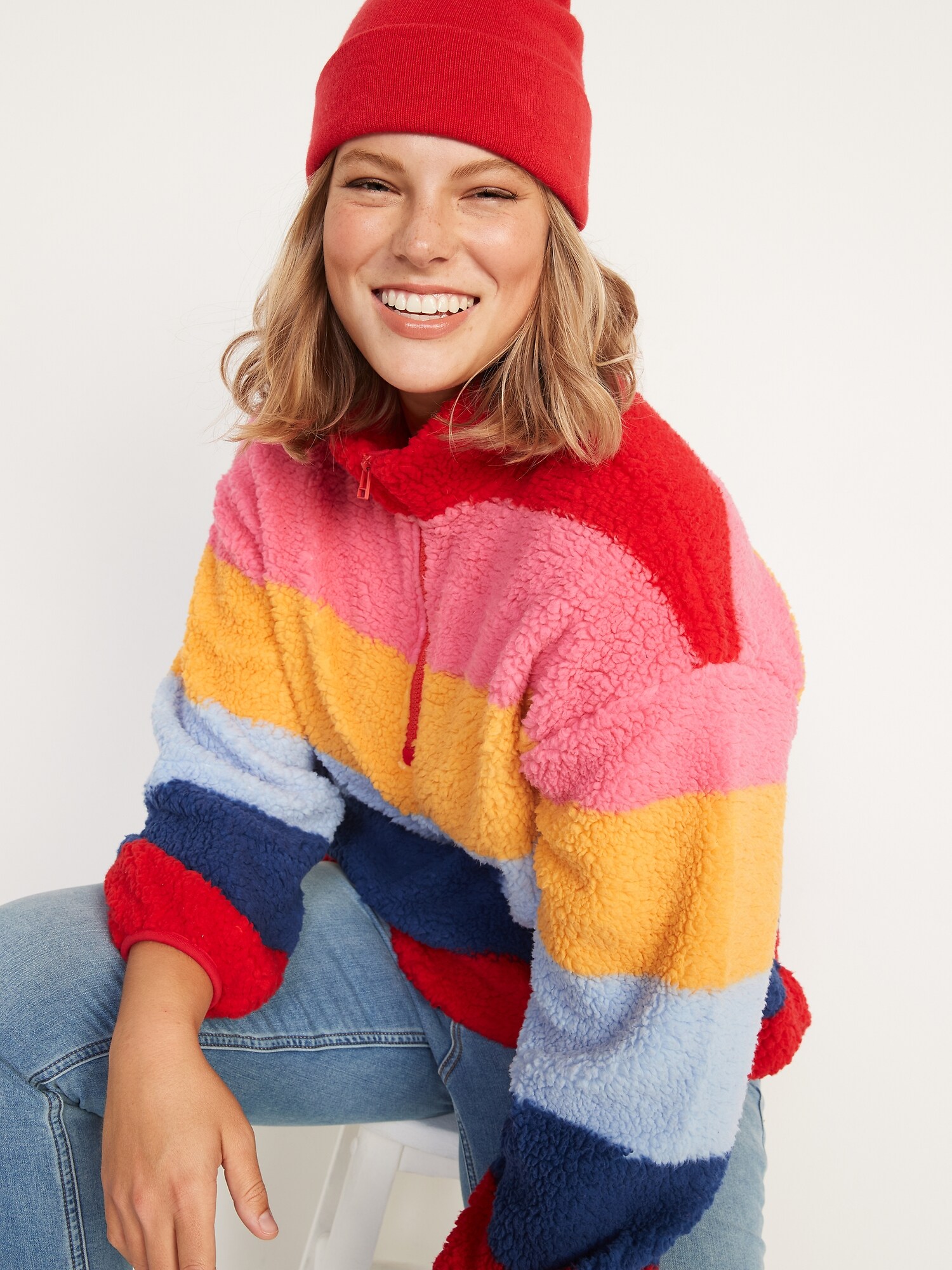 Cozy sherpa 2024 brand pullover