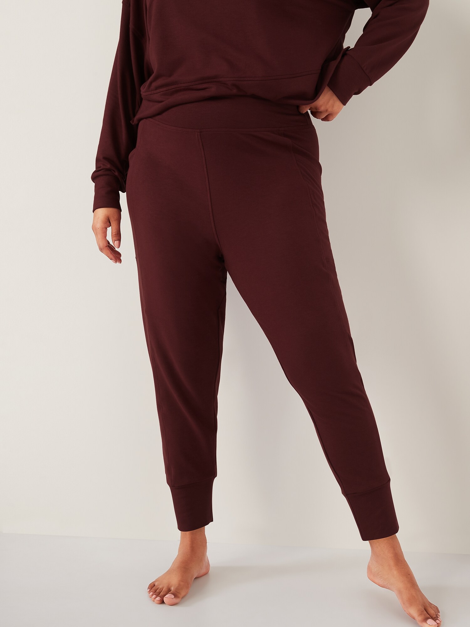 High-Waisted Live-In Jogger Sweatpants 