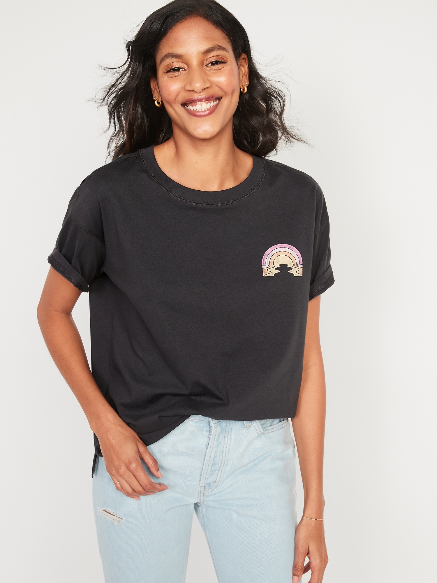 Vintage Graphic Easy T-Shirt for Women 