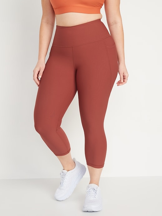 Image number 5 showing, High-Waisted PowerSoft Crop Leggings for Women