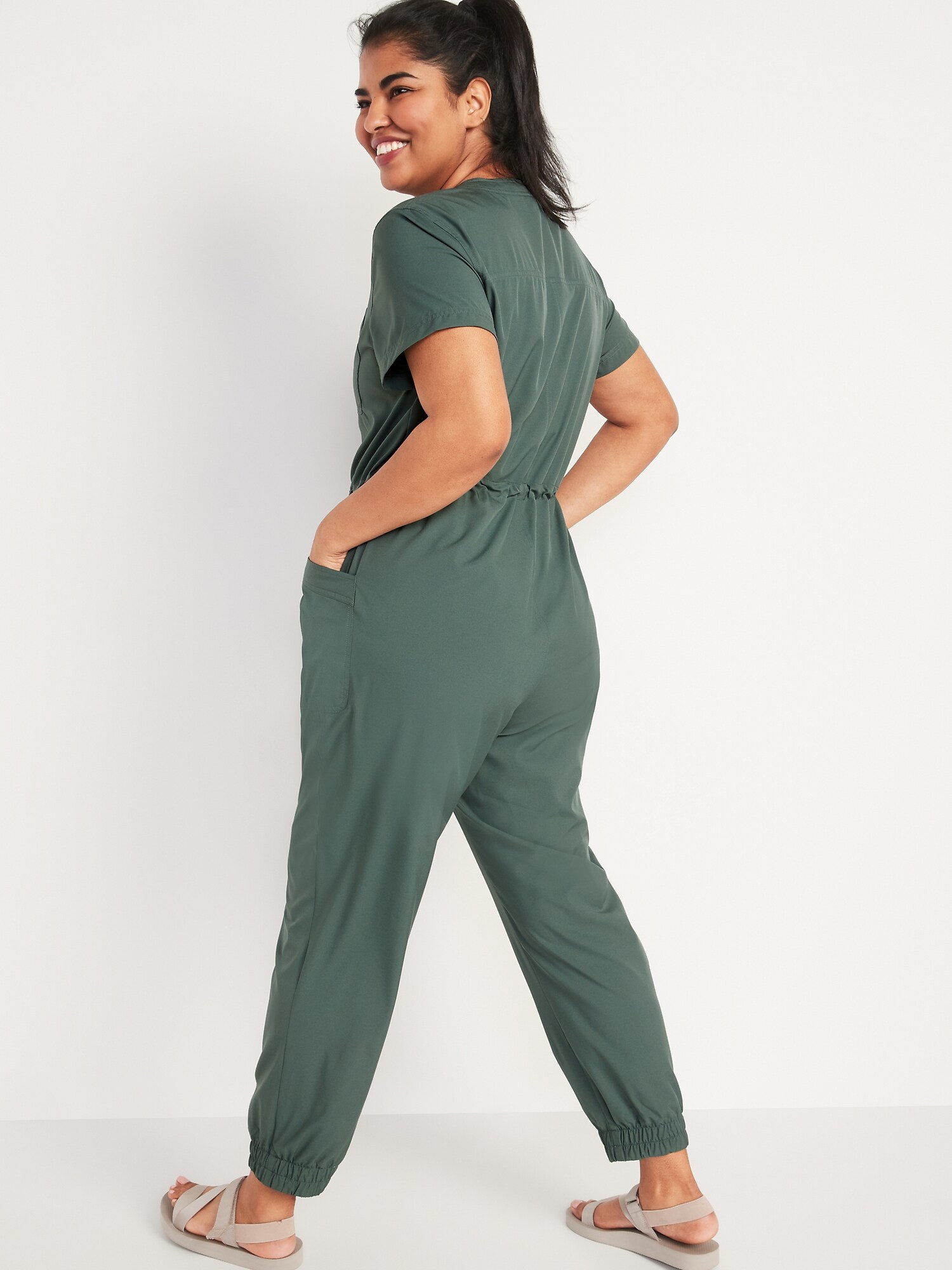 old navy stretch tech jumpsuit