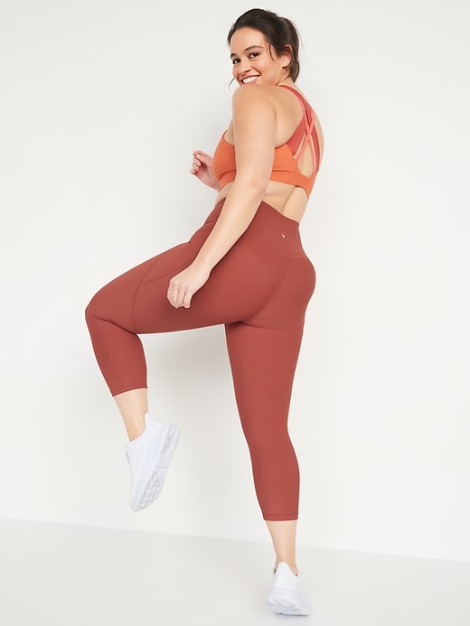 Image number 6 showing, High-Waisted PowerSoft Crop Leggings for Women