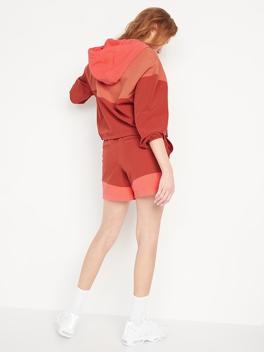 Image number 2 showing, High-Waisted StretchTech Water-Repellent Shorts -- 4.5-inch inseam