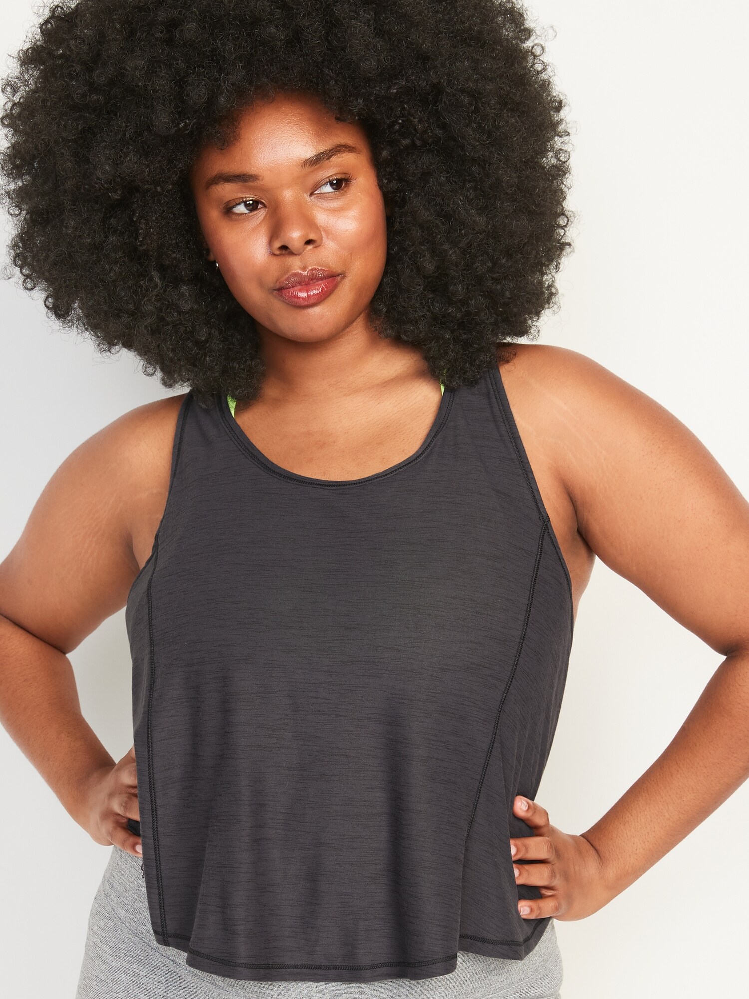 old navy slim fit high neck tank