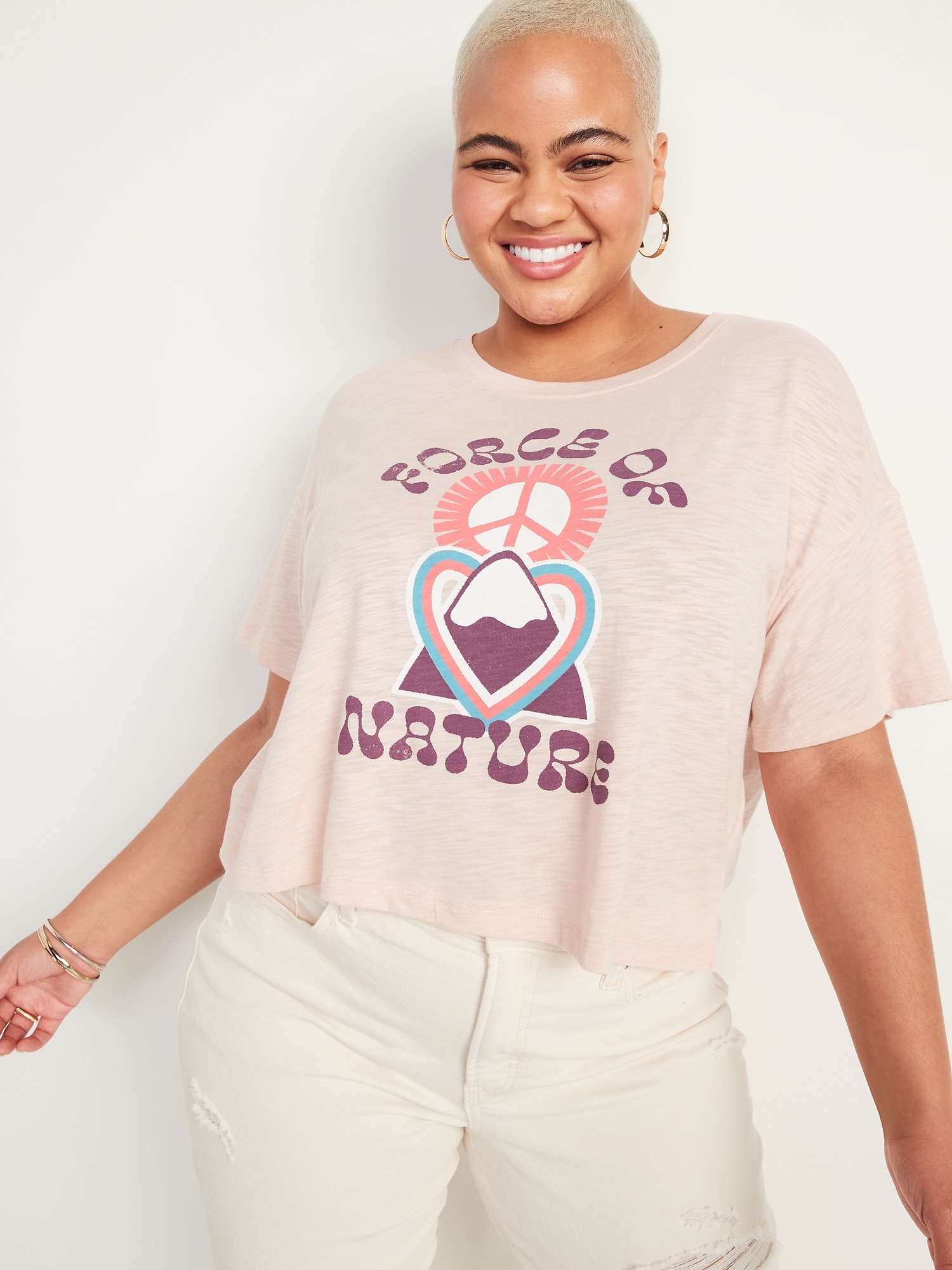 Short-Sleeve Oversized Graphic T-Shirt 