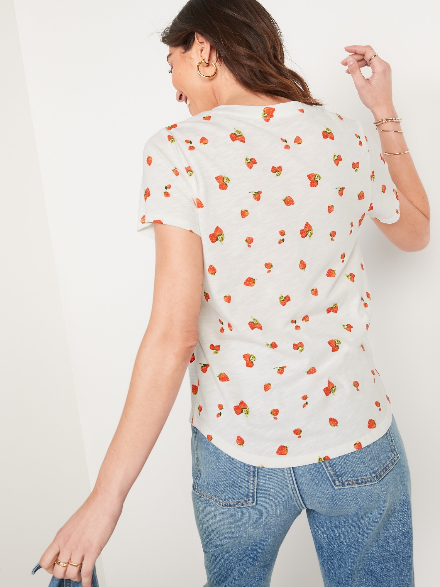 EveryWear Printed V-Neck T-Shirt for 