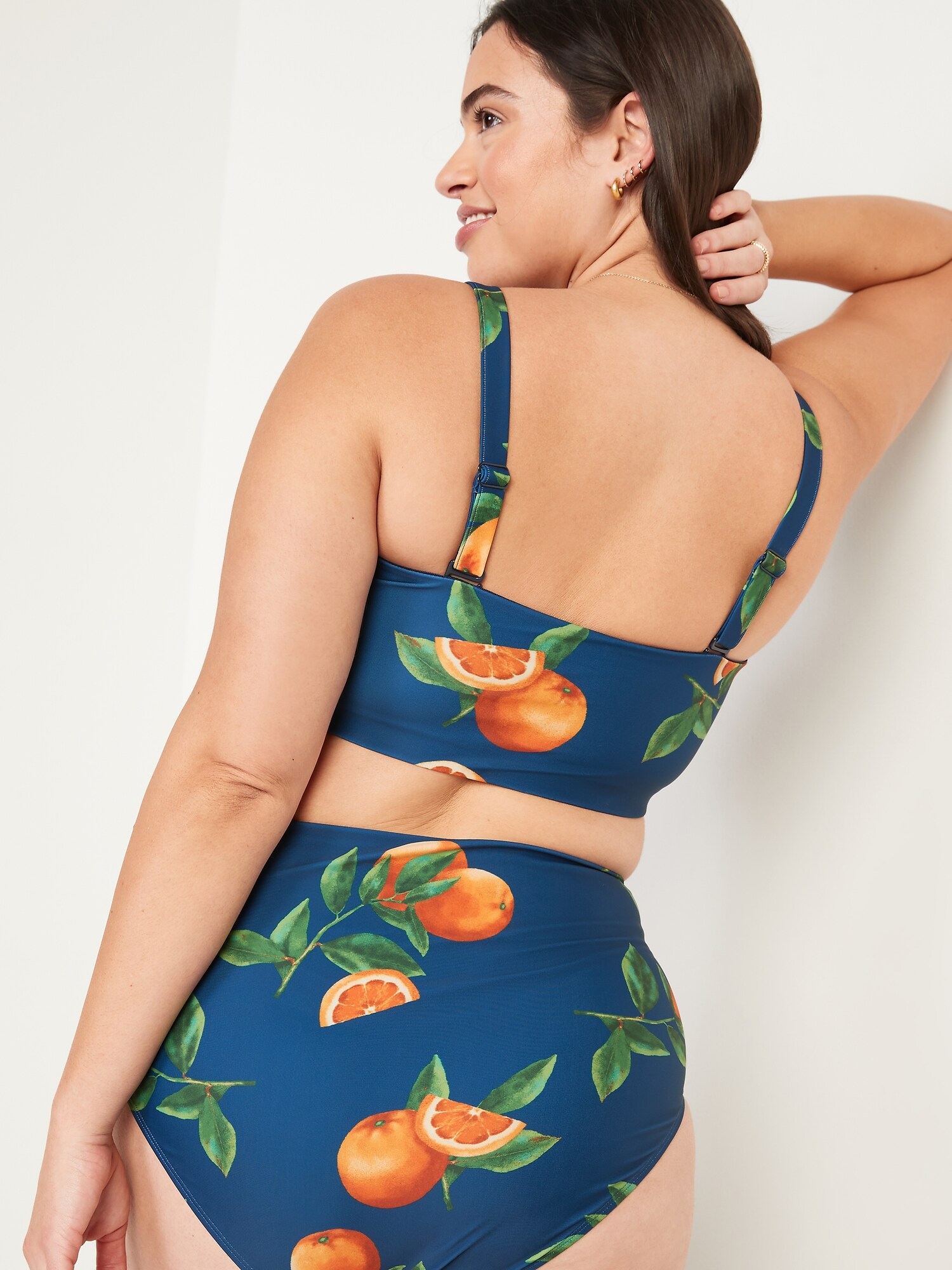 old navy strapless swimsuit