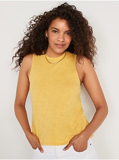 EveryWear Slub-Knit Sleeveless T-Shirt for Women