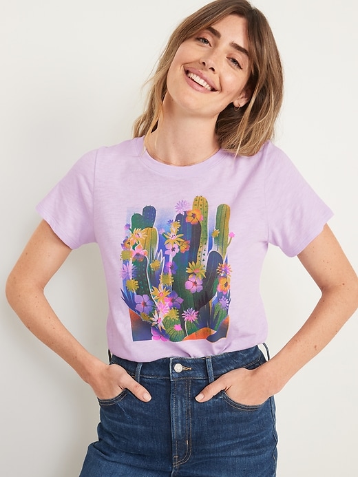 Image number 1 showing, EveryWear Graphic T-Shirt for Women