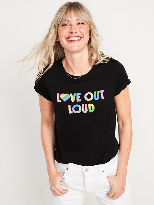 Image number 1 showing, Matching Graphic T-Shirt for Women