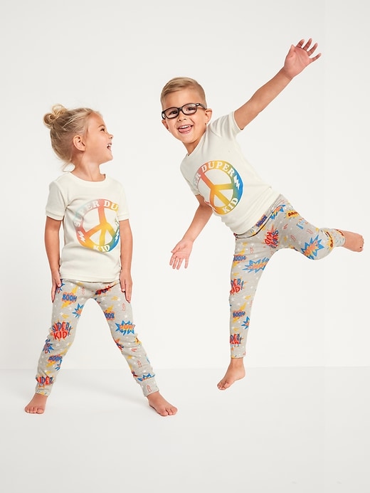 View large product image 1 of 5. Unisex Matching Graphic Pajamas for Toddler & Baby