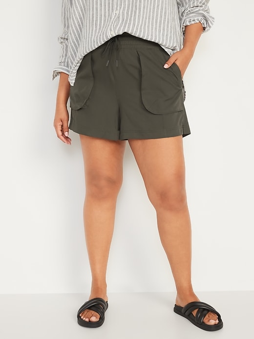 Image number 5 showing, High-Waisted StretchTech Shorts -- 4-inch inseam