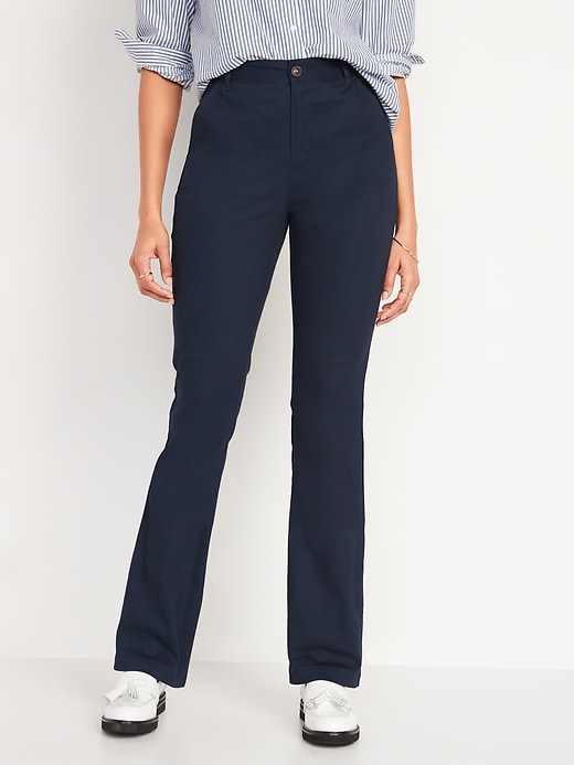Image number 1 showing, High-Waisted Wow Boot-Cut Pants