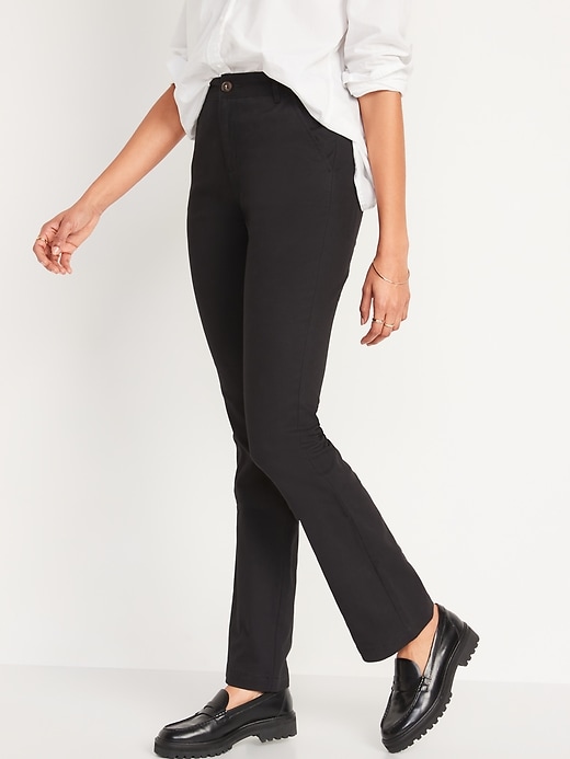 Image number 1 showing, High-Waisted Wow Boot-Cut Pants