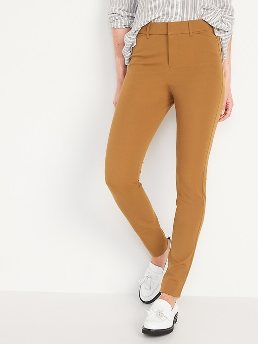 Image number 1 showing, High-Waisted Never-Fade Full-Length Pixie Pants for Women