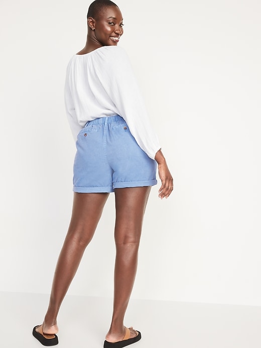 Image number 6 showing, High-Waisted OGC Chino Shorts for Women -- 5-inch inseam