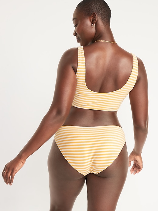 Image number 6 showing, Low-Rise Striped Terry Classic Bikini Swim Bottoms
