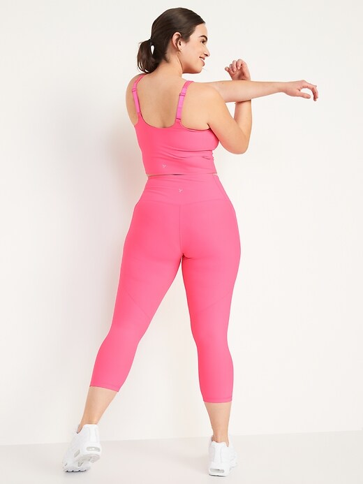 Image number 6 showing, High-Waisted PowerSoft Side-Pocket Crop Leggings for Women