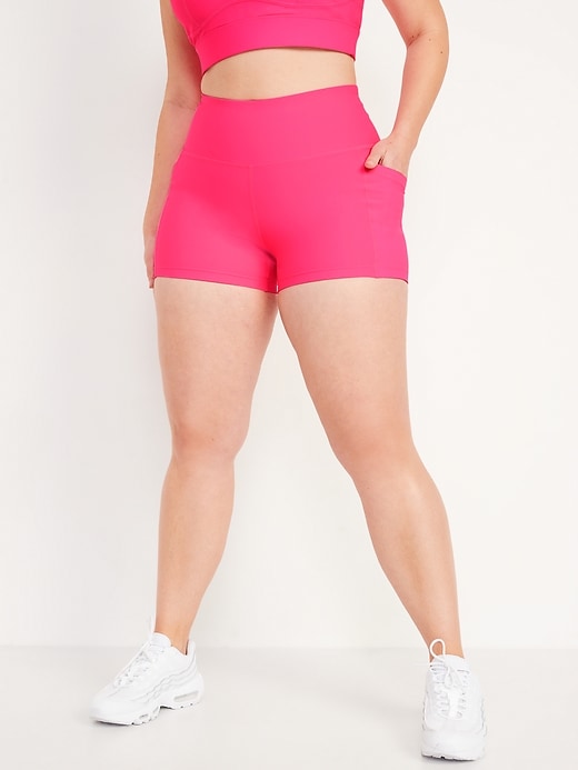 Image number 5 showing, High-Waisted PowerSoft Biker Shorts -- 3.75-inch inseam