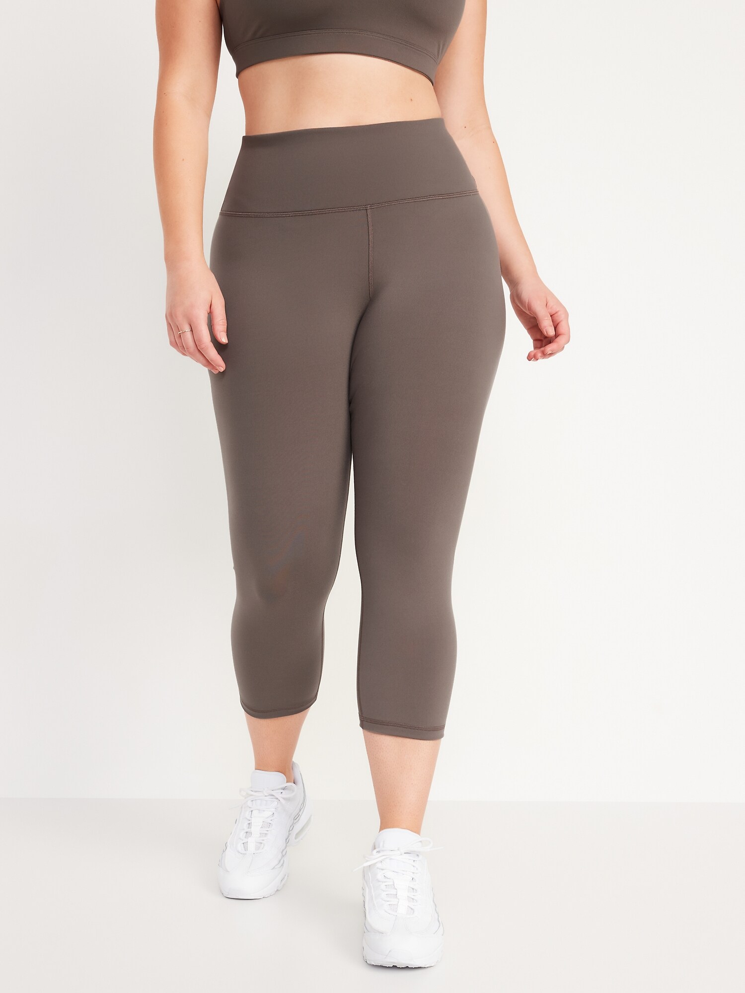 High-Waisted PowerPress Crop Leggings 