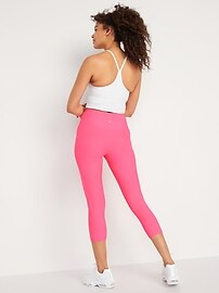 High-Waisted PowerSoft Side-Pocket Crop 