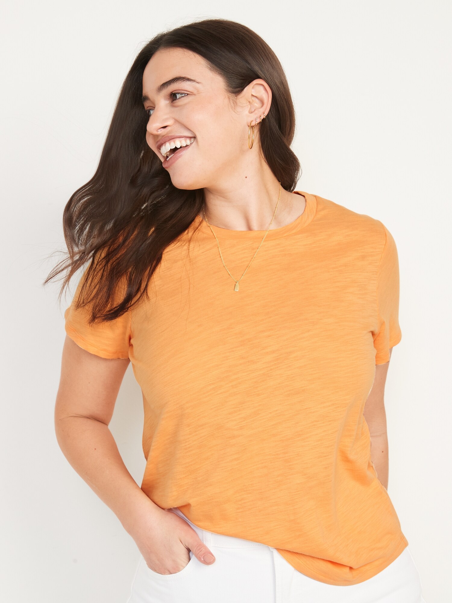 EveryWear Slub-Knit T-Shirt for Women 