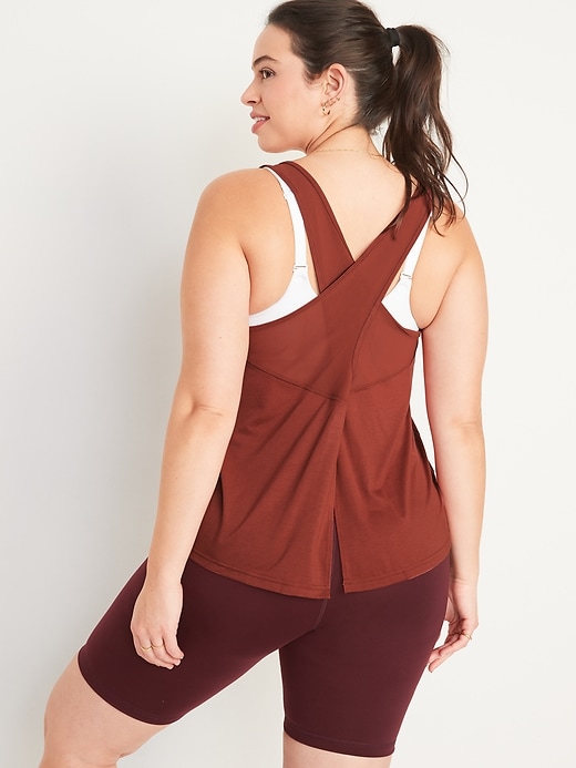 Image number 6 showing, UltraLite Mesh Cross-Back Tank Top for Women