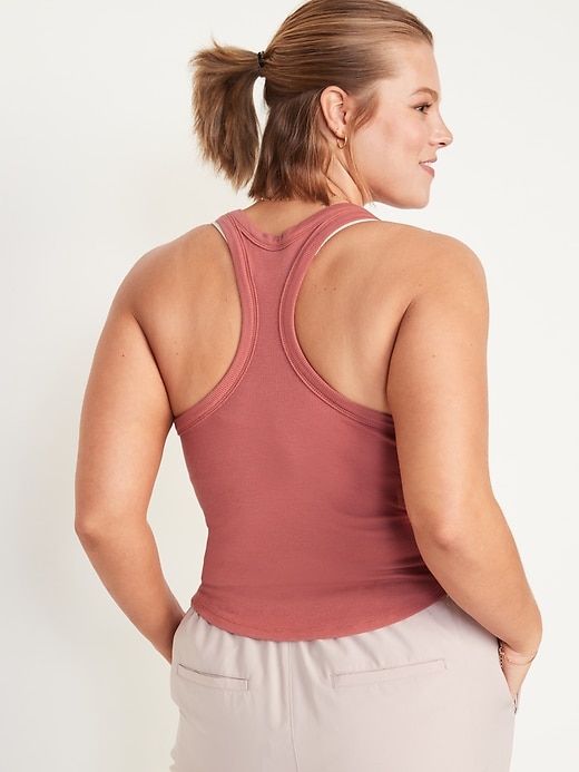 Image number 6 showing, UltraLite Racerback Rib-Knit All-Day Tank Top for Women