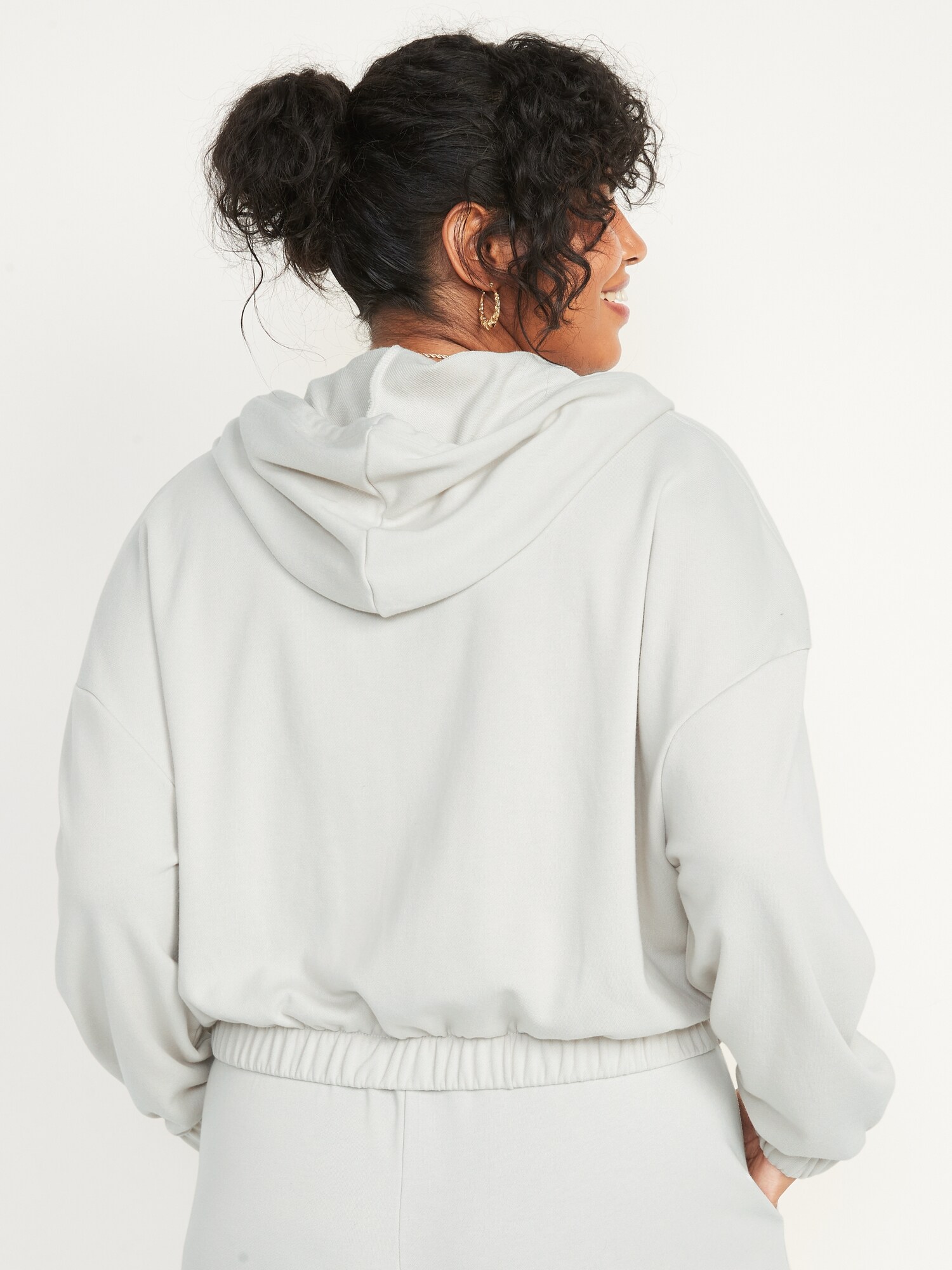Long-Sleeve Vintage Cropped Hoodie for Women | Old Navy