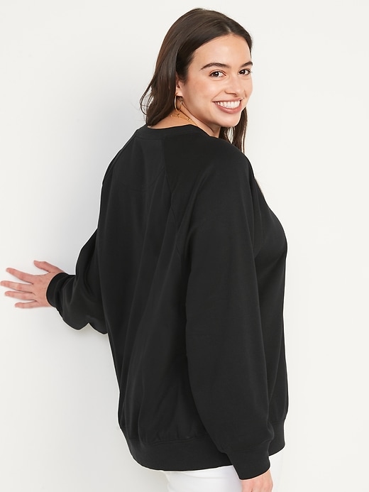 Image number 6 showing, Oversized French Terry Tunic Sweatshirt
