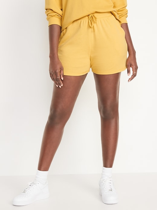 Image number 5 showing, Extra High-Waisted Vintage French Terry Sweat Shorts -- 3-inch inseam