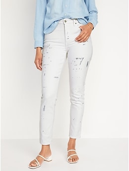 Old navy white outlet jeans