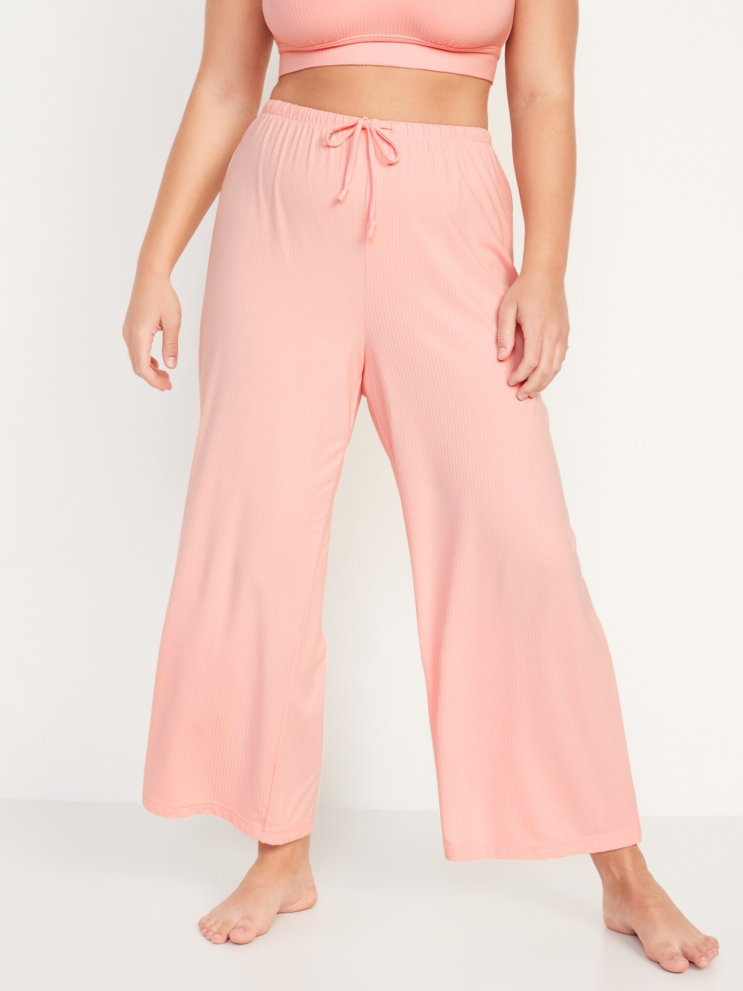 Sunday Sleep High-Waisted Cropped Rib 