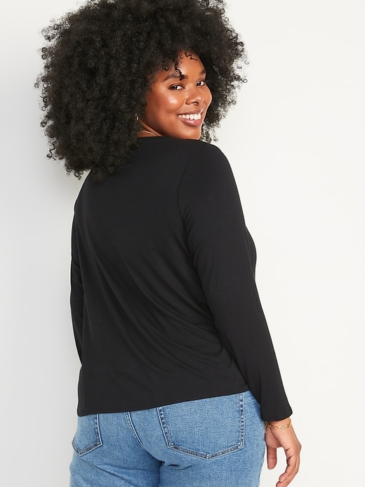 Luxe Crew-Neck Long-Sleeve T-Shirt | Old Navy