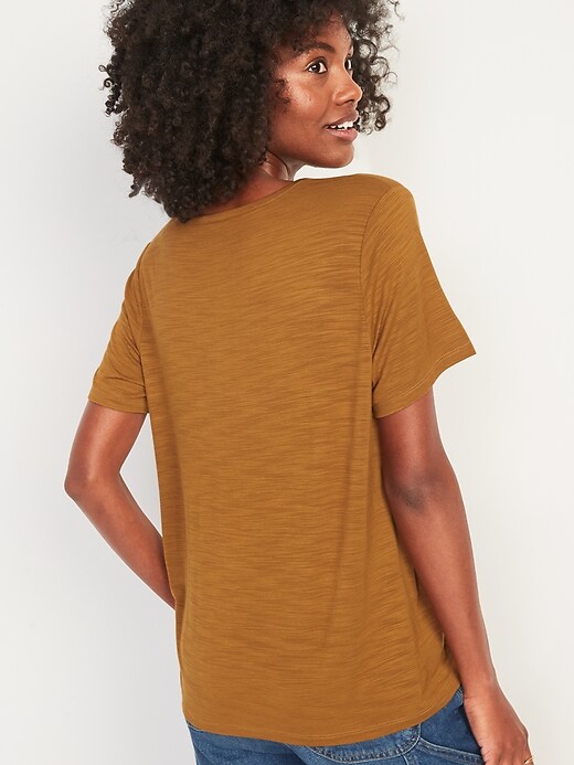 Image number 2 showing, Luxe V-Neck T-Shirt for Women