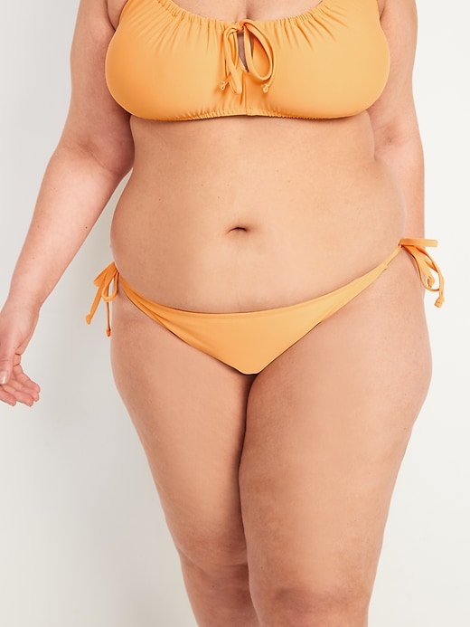 Image number 7 showing, Low-Rise String Bikini Swim Bottoms