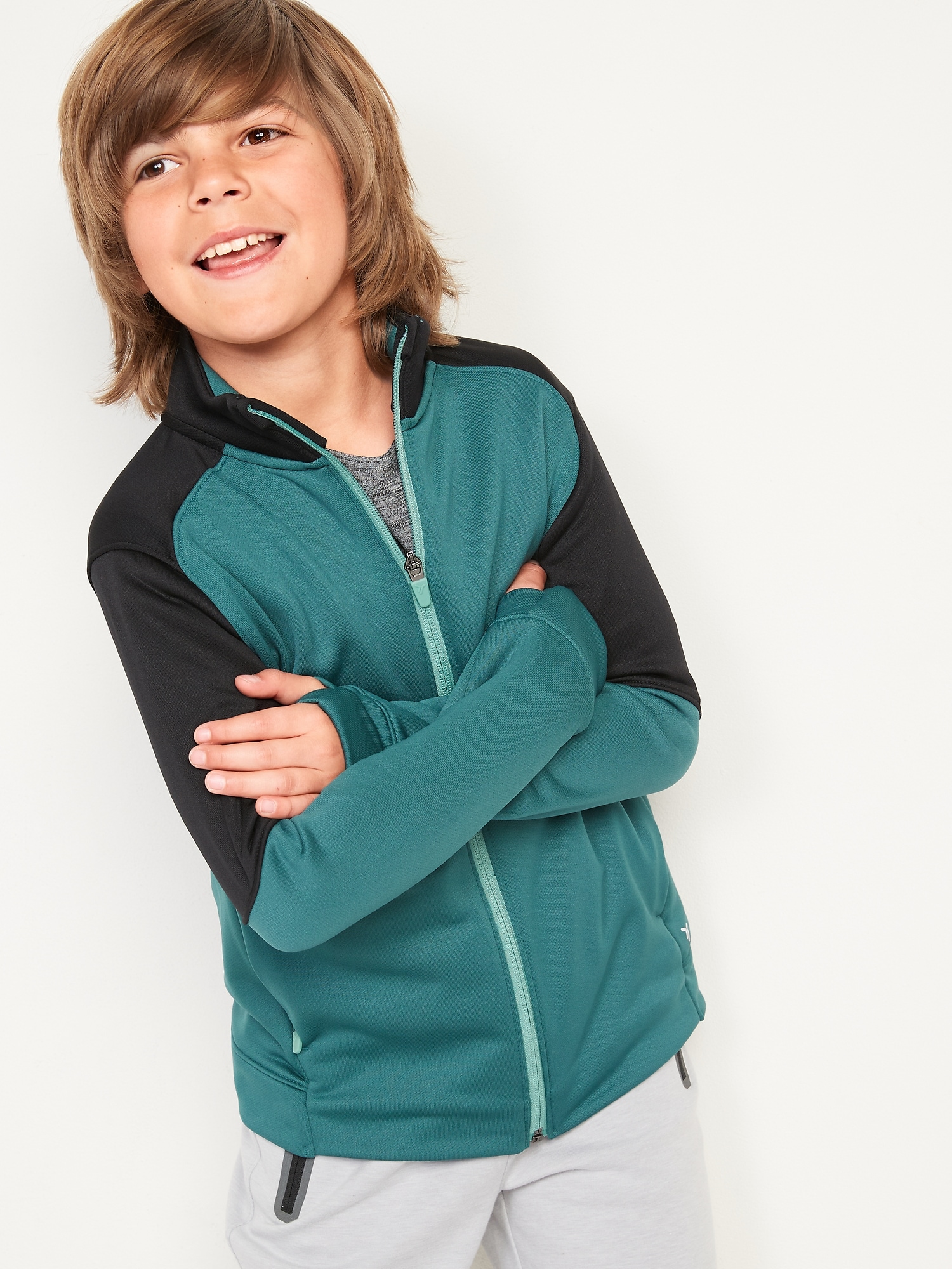 Boys navy fleece on sale jacket