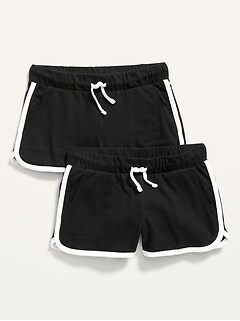 Dolphin-Hem Cheer Shorts 2-Pack for Girls