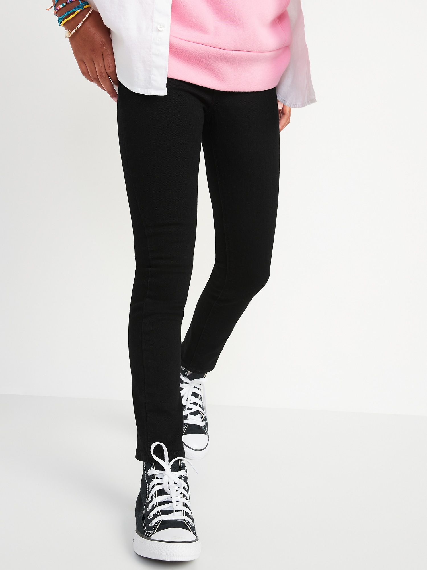 Wow Skinny Pull On Black Jeans For Girls Old Navy