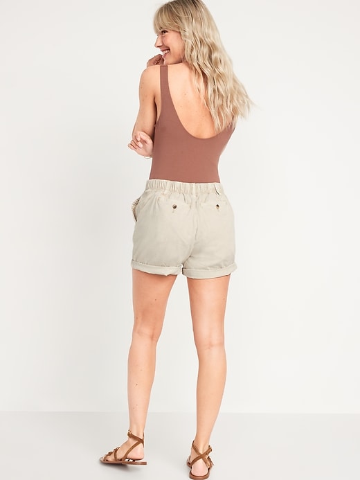 Image number 2 showing, High-Waisted OGC Pull-On Chino Shorts -- 5-inch inseam
