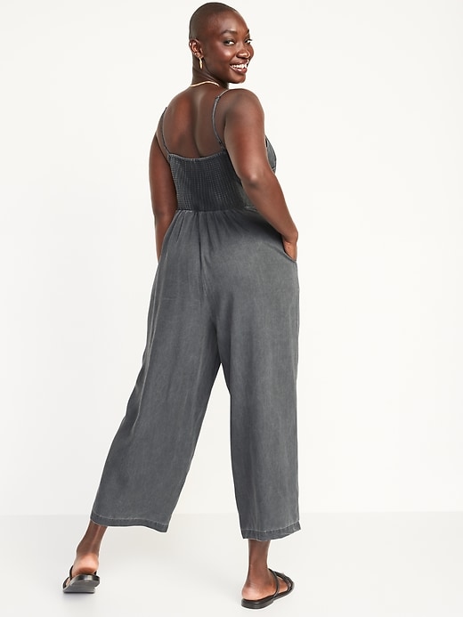 Image number 6 showing, Sleeveless Tie-Front TENCEL™ Lyocell Jumpsuit for Women