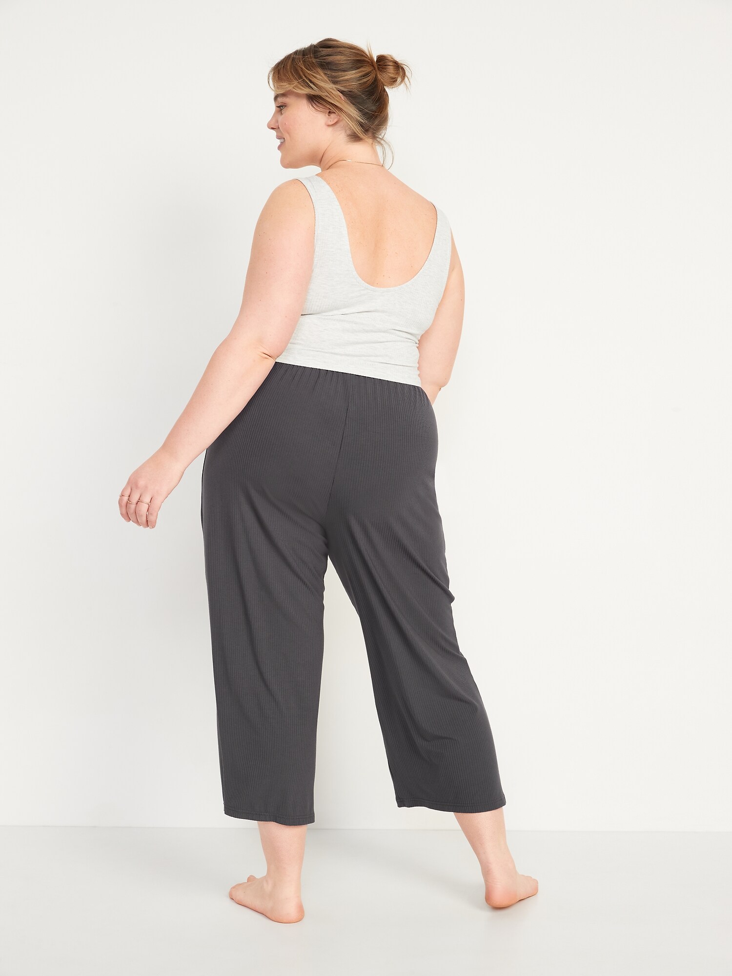 Sunday Sleep High-Waisted Cropped Rib 