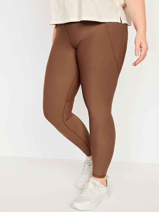 Image number 7 showing, High-Waisted PowerSoft Side-Pocket Leggings for Women