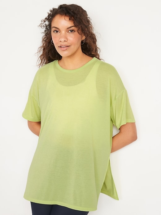 Image number 1 showing, Oversized UltraLite All-Day Performance T-Shirt for Women