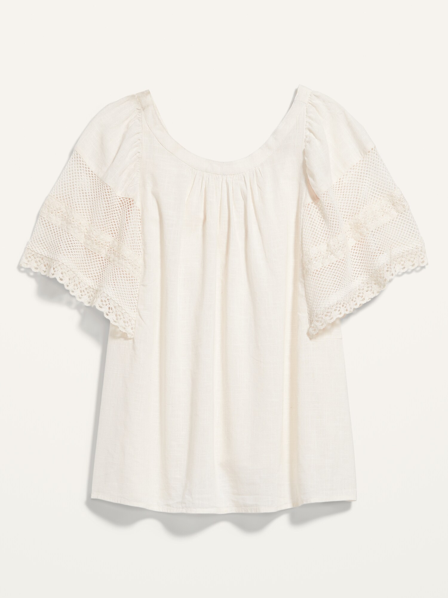 texture & thread peasant top