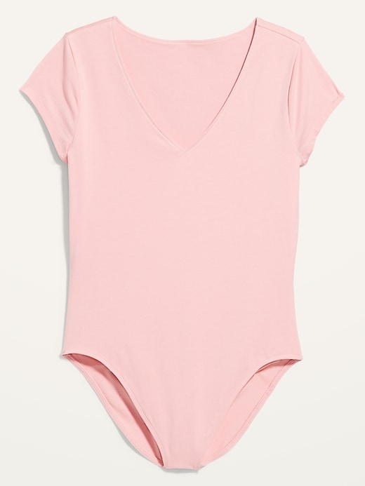 Pink Short Sleeve Bodysuits for Women